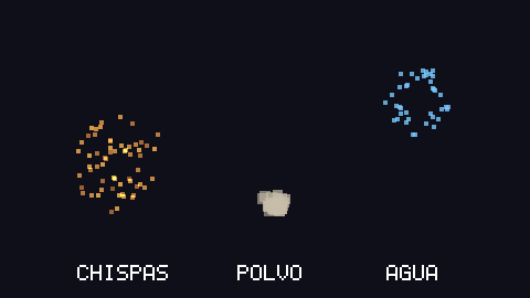 Captura de «Chispas, polvo y explosiones»