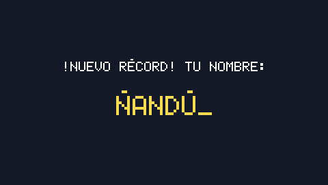 Captura de «Escribir un nombre»