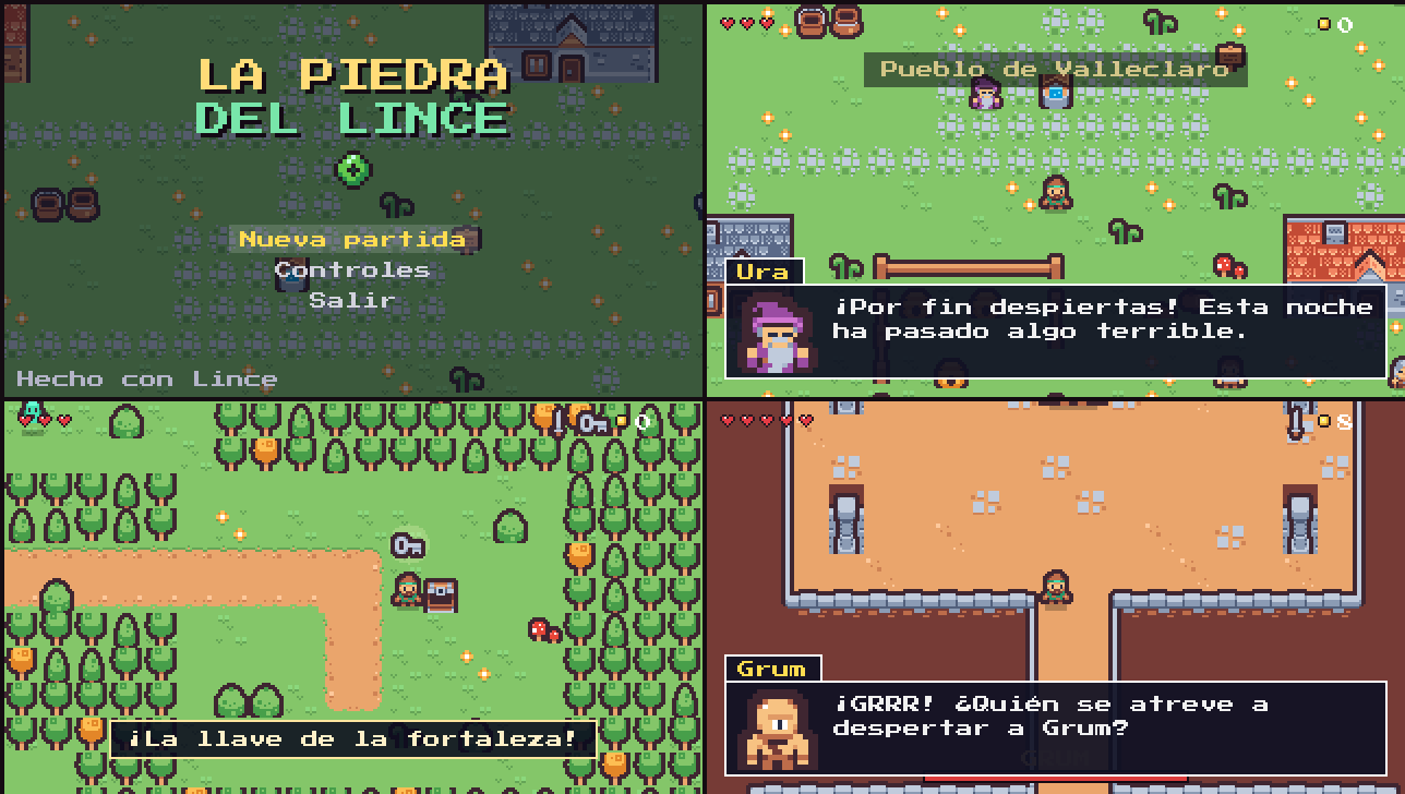 La Piedra del Lince: la portada, la sabia Ura, el cofre de la llave y Grum